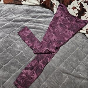 Purple Camouflage Leggings